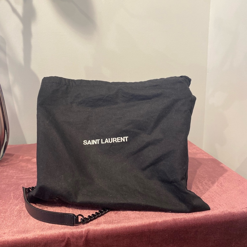 Saint Laurent Envelope Triquilt Medium YSL Quilted Black Shoulder Bag - Picture 8 of 10